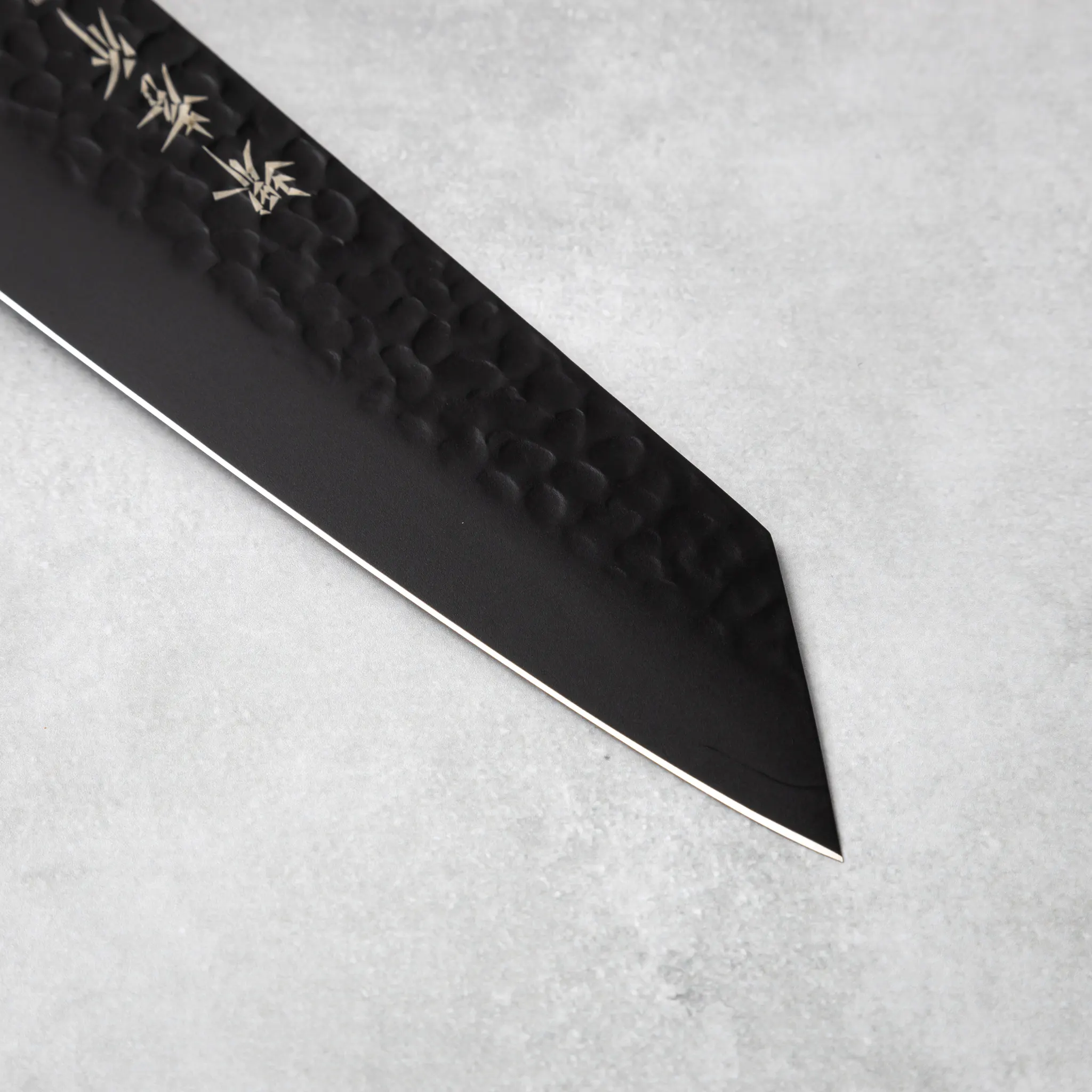 Sakai Takayuki Kurokage VG10 Kengata Chef Knife Blue Handle - Image 4